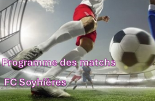 Programme des matchs du FC Soyhières